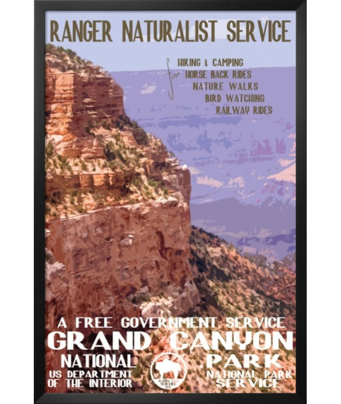 «Grand Canyon National Park Poster», impression encadrée