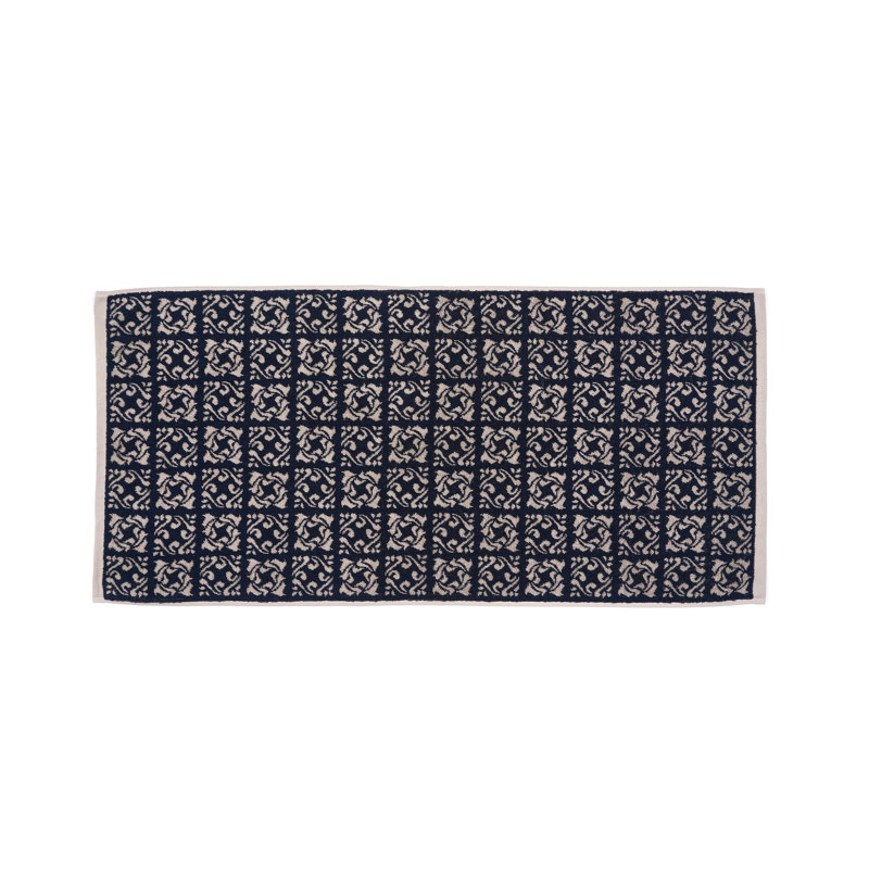 Bowlan Midweight Bath Towel, Black/White
