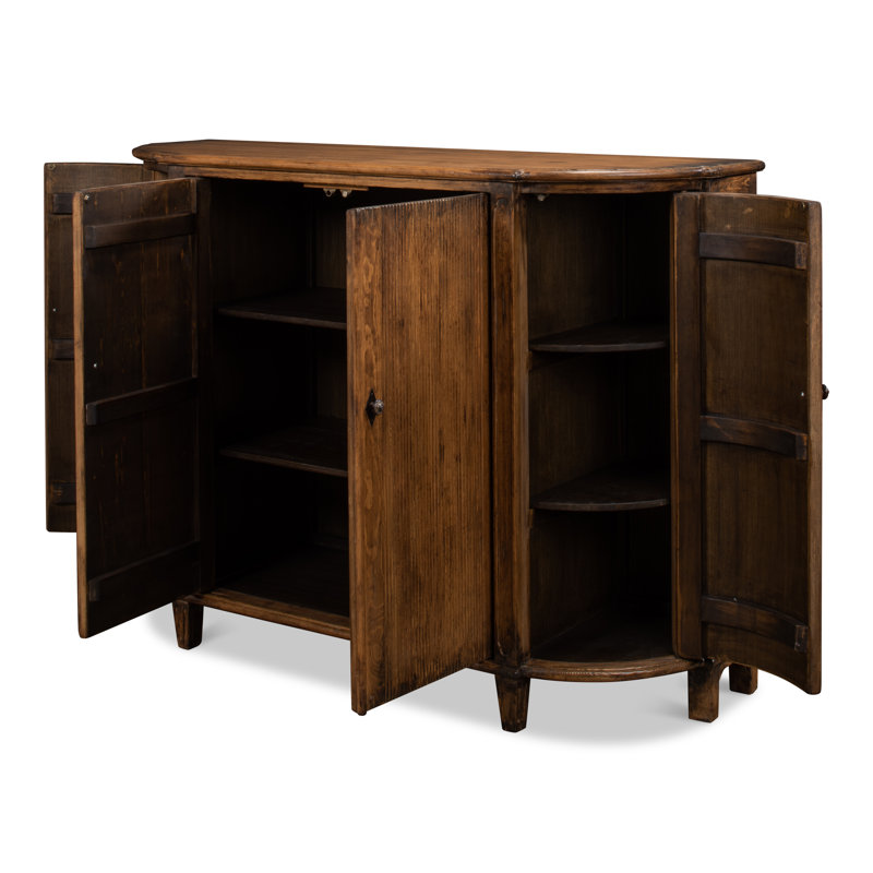 Brooks 63'' W Solid Wood Sideboard, Brown