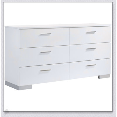 Commode 6 tiroirs Dulcey White