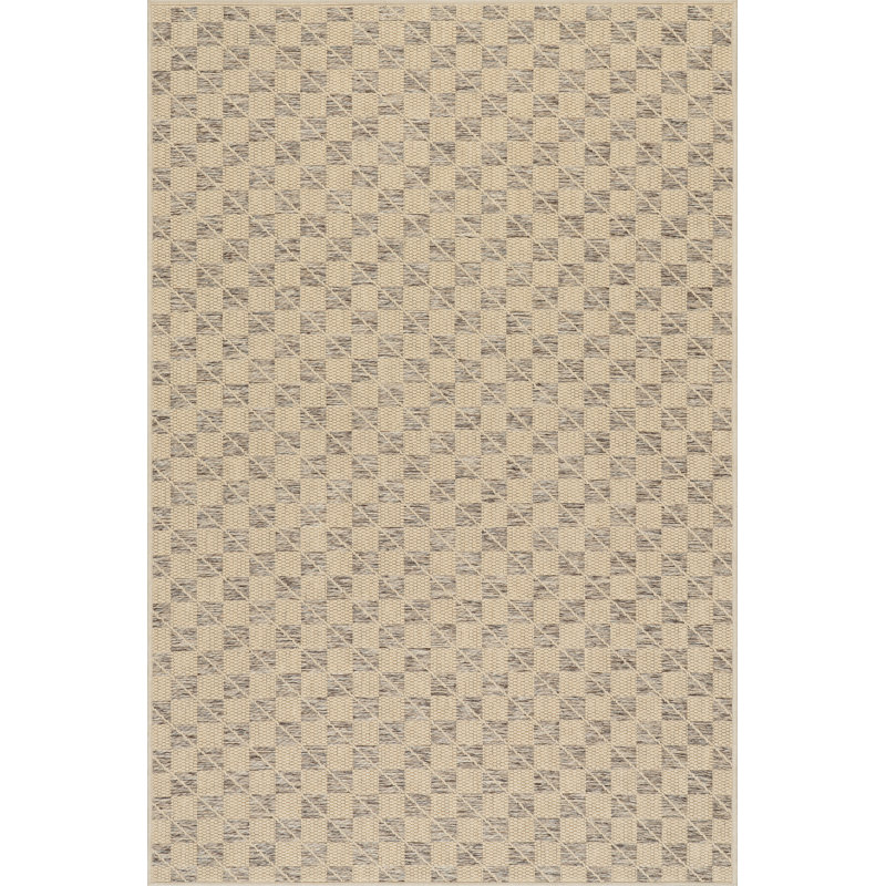  Tapis à carreaux moderne Fiorenna, Rectangle de 5 pi x 8 pi