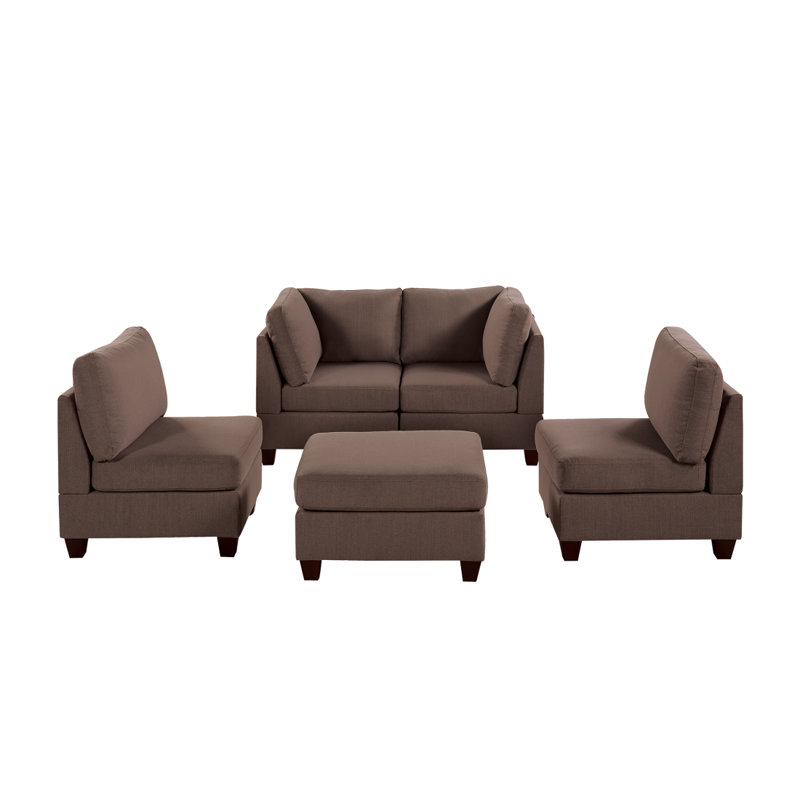 Modern Sofa MODULA SET 5PC, Modern Sofa, Accent Sofa