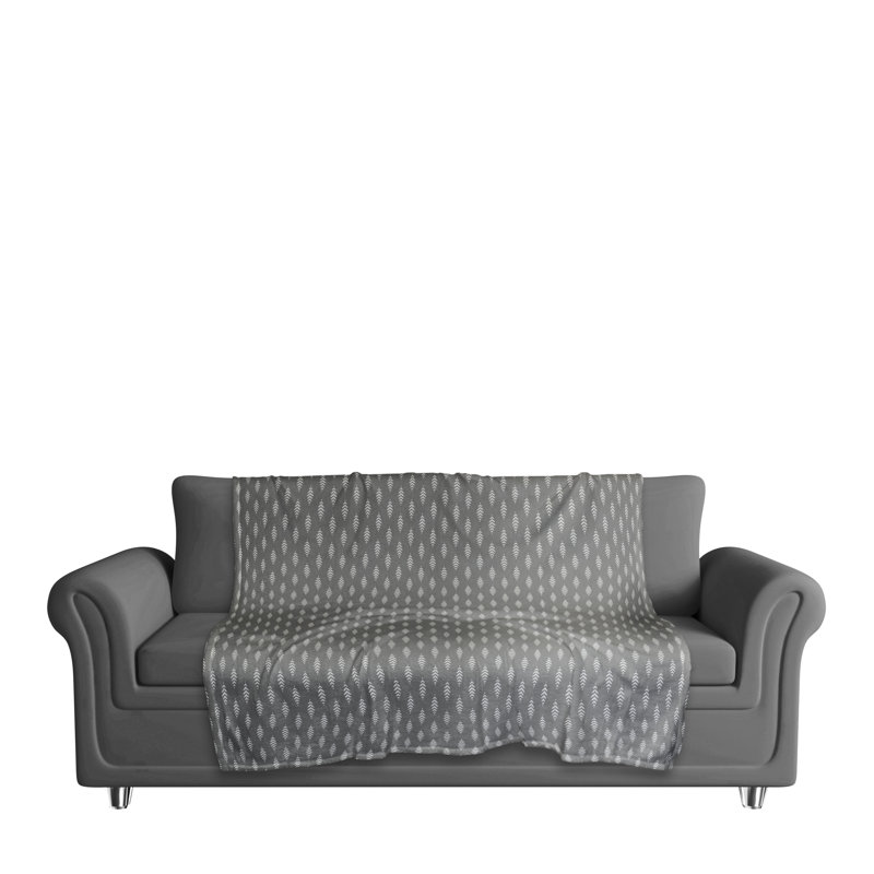 Hand Woven Throw Blanket, Gray