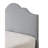 Gray Cal King Upholstered Bed