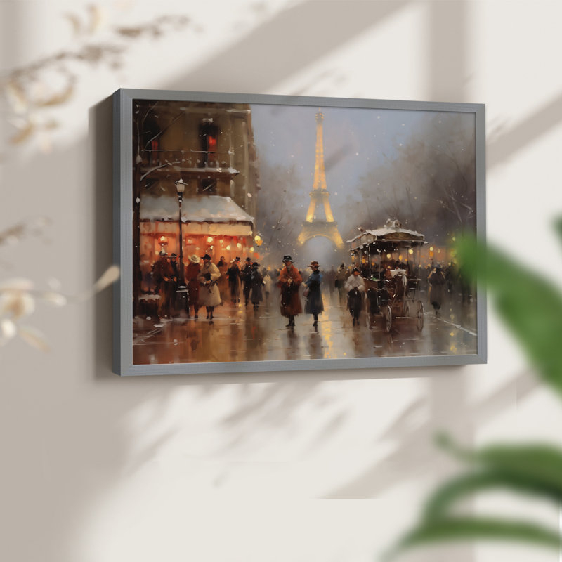 «Chirstmas Art» - CD XXI - Reproduction encadrée - Restickable, H 8 po x l 10 po, Gris