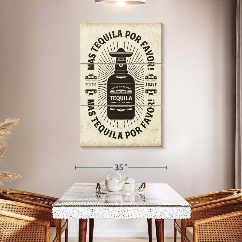 Yarlin Tequila, 50" H x 32" W