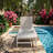 Christopher Knight Home 28.5" W x 82.75" D x 37" H Acacia Wood and Grey Rope Reclining Outdoor Chaise Lounge