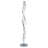 Jam 63 Inch Floor Lamp, LED, Metal Round Base, Accent Silver Metal Base