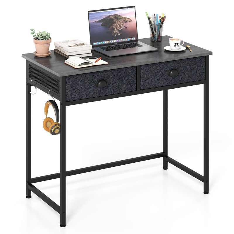 Metal Base Computer Desk, Grey