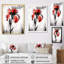 «Red Black Iris Petal I» sur toile-608895043-608895062