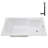 66'' x 34'' Acrylic Soaking Drop-In Bathtub, Drain Included-97544469