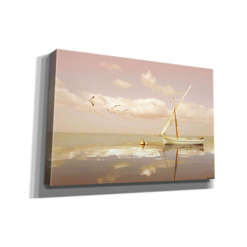 «Guto Soft Sunrise On The Beach 12 on Canvas» par Carlos Casamayor, reproduction, H 12 po x l 18 po x P 0,75 po