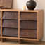Buffet Wabi-sabi vieille porte en bois