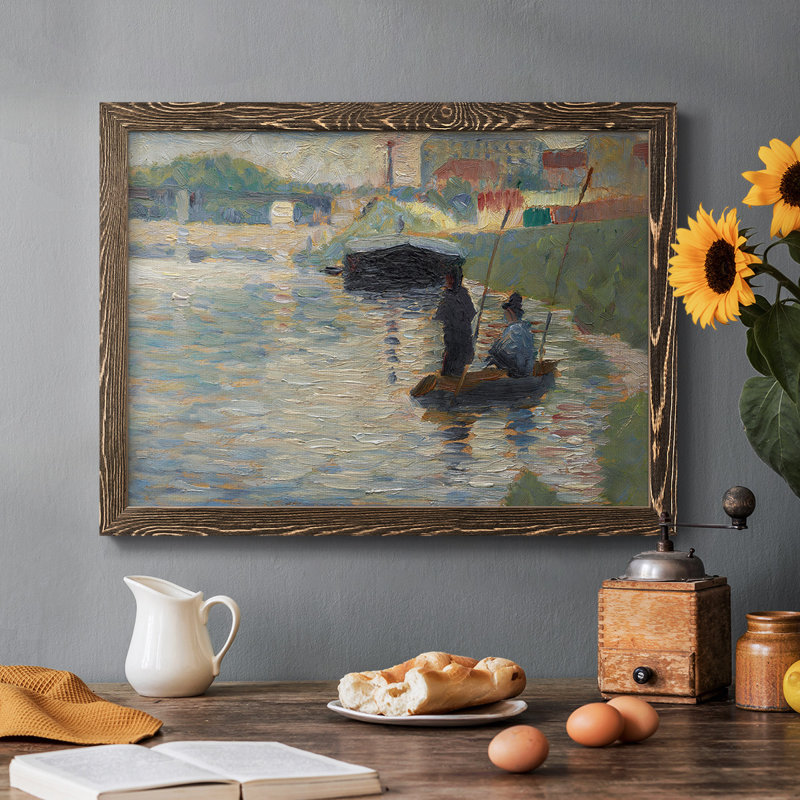 Vue de la seine, Noyer, H 28 po x l 42 po