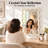 Modern Wavy Solid Wood Framed Wall Mirror for Bedroom, Entryway and Vanity-965324162-965324165