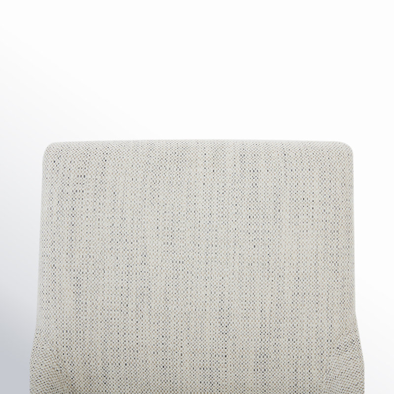 Tabouret de comptoir pivotant rembourré 26 po Zahara, Tabouret prestige ivoire / brun