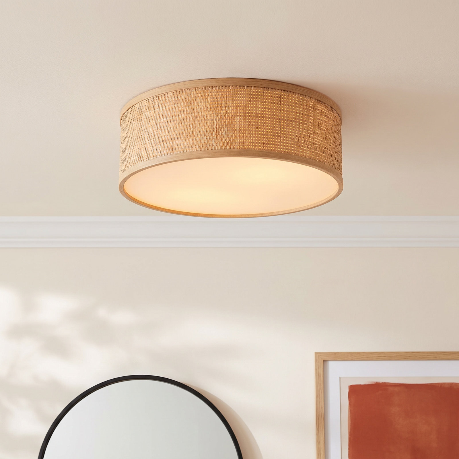 Poppy Single Light Flush Mount, 32 W