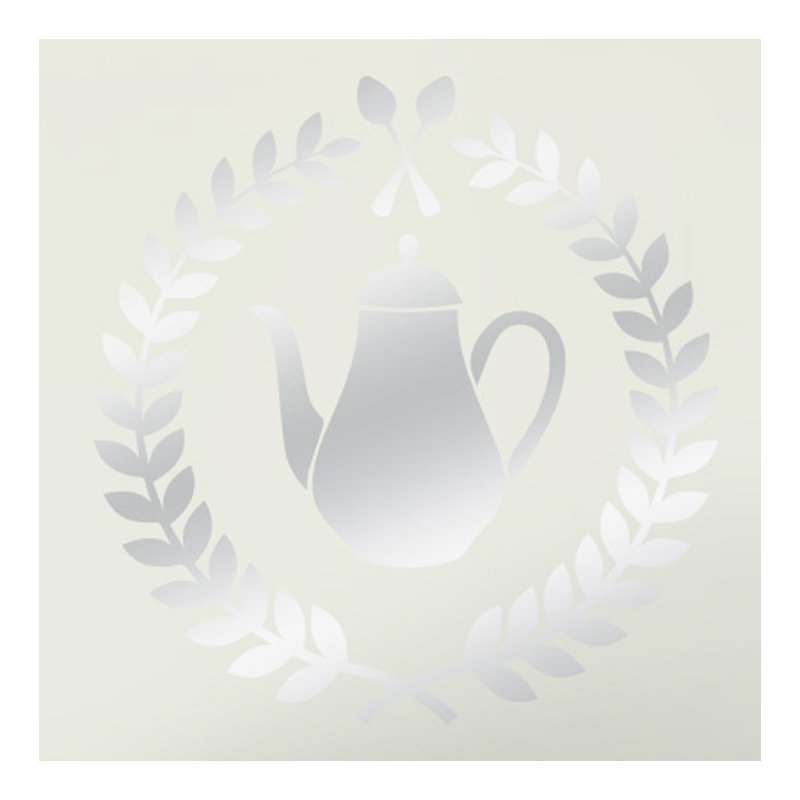 Food & Beverage Wall Decal, Medium, Shiny Silver