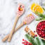 Spatulart® Holiday Punch Wood Handled Spatula