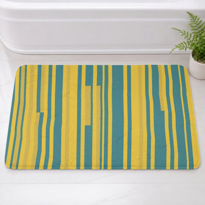 Tapis de bain à rayures verticales