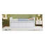 Lit de jour double avec lit gigogne simple et tiroirs, blanc