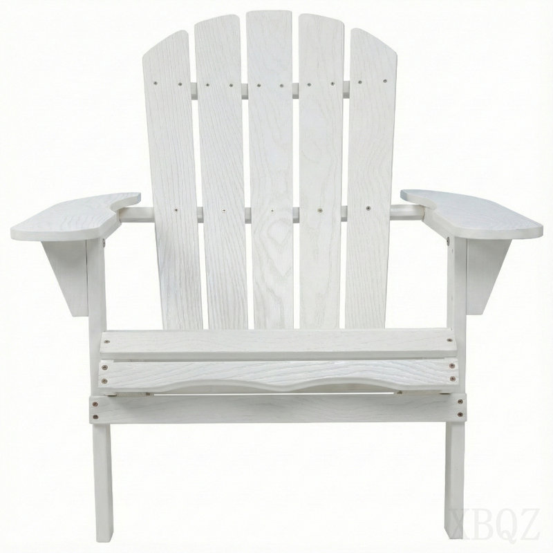 Wood Lounge Patio Chair For Garden Outdoor Wooden Folding Embossed Adirondack Chair Solid Wood Lounge Patio Chair With Wood Grain