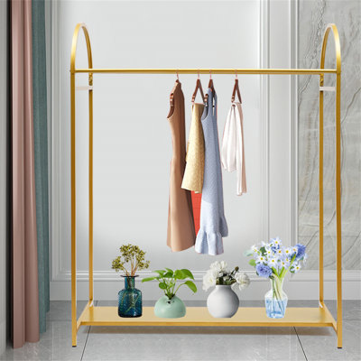 Portemanteau 59,05 po avec 2 tablettes en fer