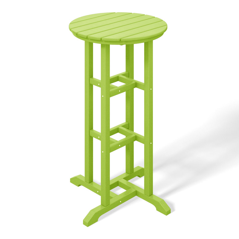 Laguna Round Outdoor Bar Table, Green,  42'' H X 24'' D X 24'' W