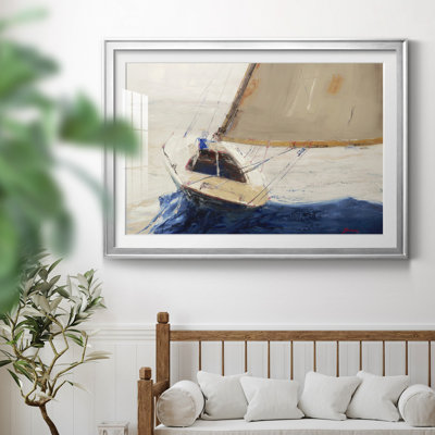 Single Handed - Matted and Framed Under Acrylic Glass, Large Living Room Wall Art