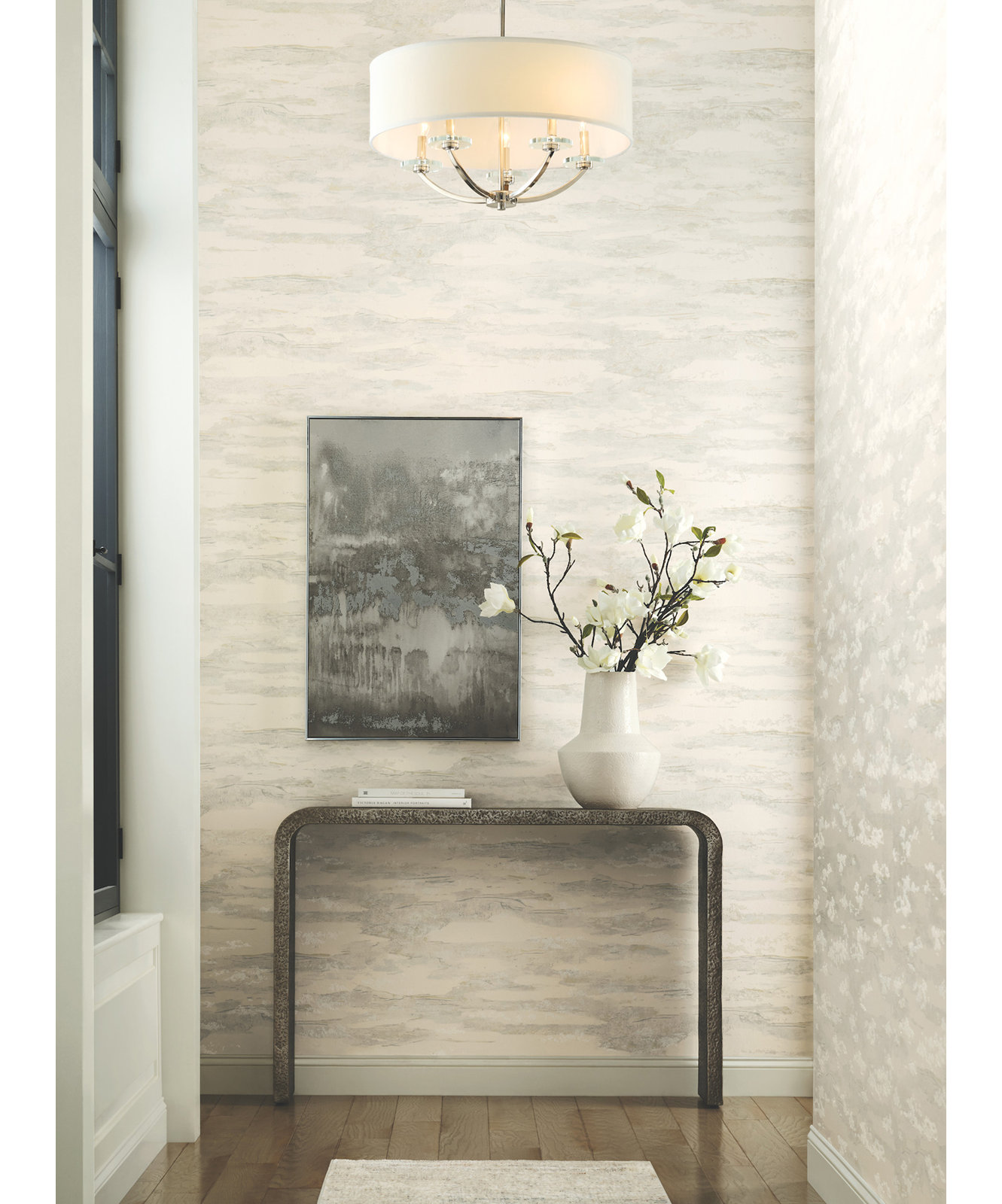Artistic Spa Tides Wallpaper, Beige