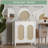 Rattan Storage Cabinet, Wooden Sideboard Buffet Cabinet With Doors And Shelves-1793013147