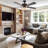 52" Crystal Ceiling Fans With Lights Remote, Black Farmhouse Chandelier Ceiling Fan Light Kit, Modern Rustic Fandeliers With 5 Wood Reversible Blades For Decorate Living Room Bedroom