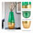 Smoked Glass Vase with Modern Base for Home Decor - Tall Tapered Flower Table Vase Decorative Accent for Living Room Display or Table Centerpiece-2095789316-2095789321