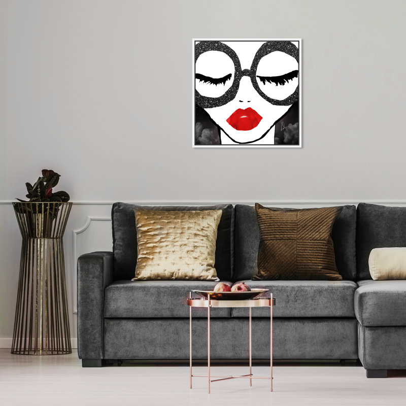 «Fashion and Glam She is All That», impression sur toile, L 30 po x H 30 po, Toile tendue