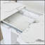 Table de salle à manger extensible pour 6-10, table de cuisine extensible en faux marbre blanc moderne avec base à double colonne, grand rectangle-96621336-96621340