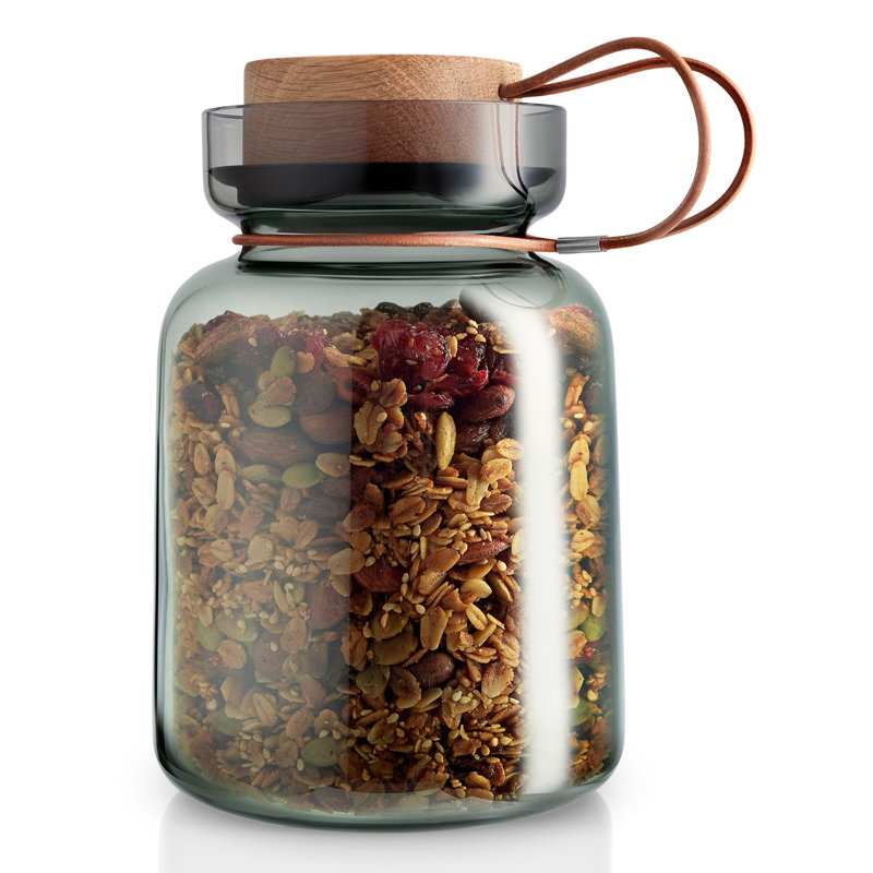 Glass Jar, 19cm H x 12.9cm W x 12.9cm D