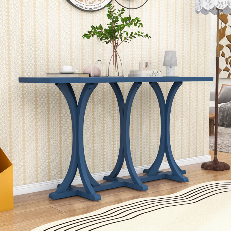 Console en bois 59,8 po, Marine
