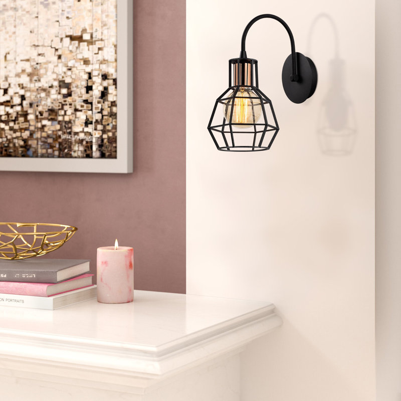 Lampe murale moderne et industrielle, noir et bronze, 30 po x 6,0 po | Corps en métal durable, douille E27 (40 W maximum), indice de protection IP20 | Parfait pour la décoration intérieure, l'éclairage du salon et de la chambre à coucher, la concepti