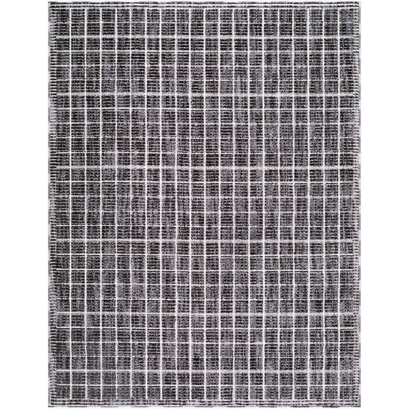 ELLE Decor X Livabliss Odeon Machine Woven Rug, Rectangle 7'10" x 10', Black
