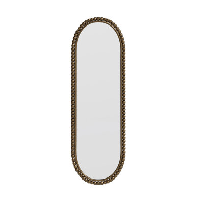 Iron Art Oval Retro Mirror, Antique Effect,Wall Hanging,Suitable For Living Room,Bedroom, Entrance