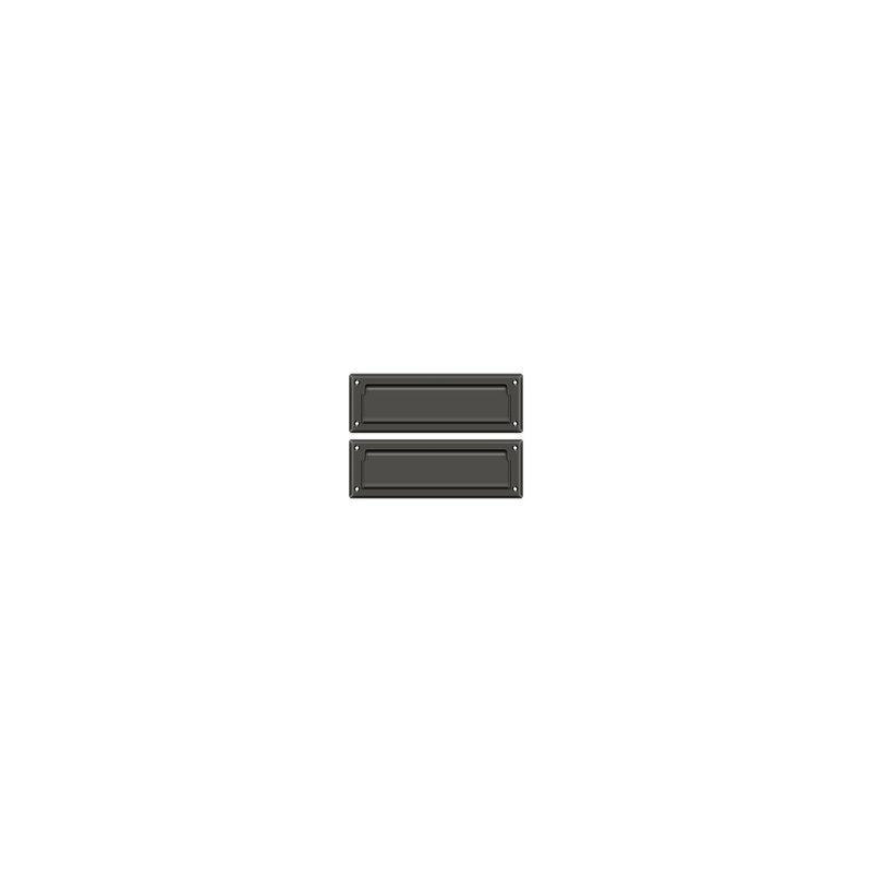 9" in x 3" Brass Mail Slot, Oil Rubbed Bronze