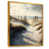 Toile avec cadre flottant or