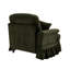 Canapé en chenille LSF avec 1 coussin - Vert-917480802