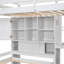 Lit mezzanine avec bureau intégré et escalier-1142914708