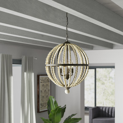 Luminaire suspendu sphérique unique à 3 lumières Socorro
