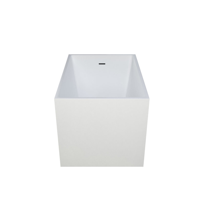 Baignoire autoportante en acrylique 39 po. X 28 po., Forme rectangulaire, blanc