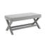 Banc rembourré avec pieds croisés en X-1905174061
