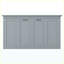 Twin Size Grey Murphy Bed, Foldable into Cabinet for Space Saving