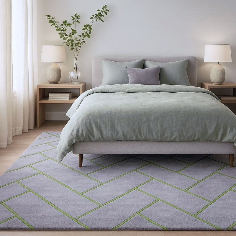Tapis transitionnel en laine touffeté à la main Allie Authentic