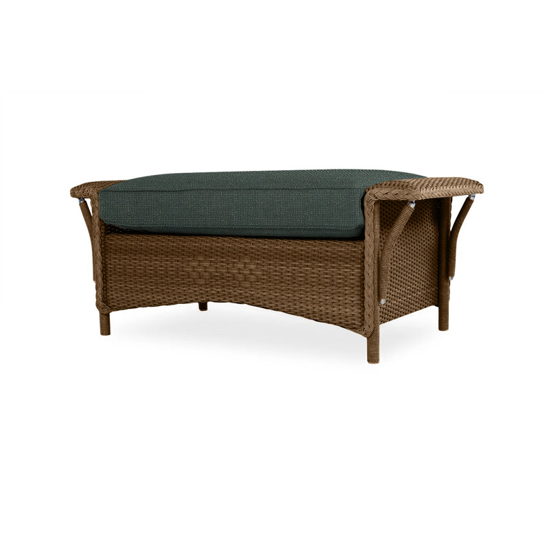 Nantucket Outdoor Ottoman, Demo Stone, Bark